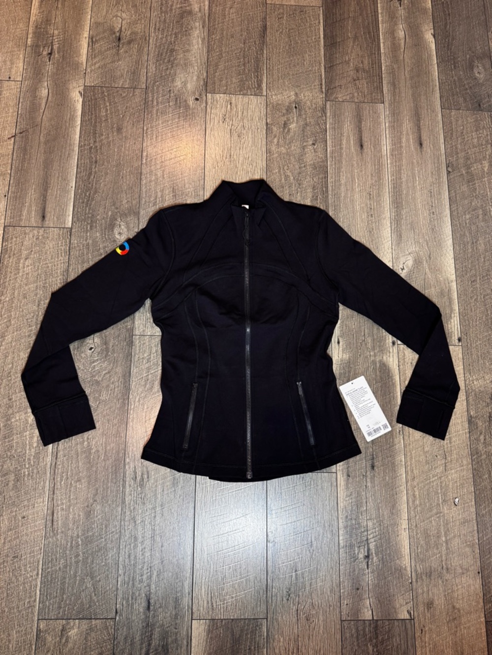 lululemon athletica Black Fitted Bomber Jacket with Zip